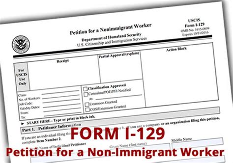 Form I 129 Petition For A Nonimmigrant Worker Us Immigration