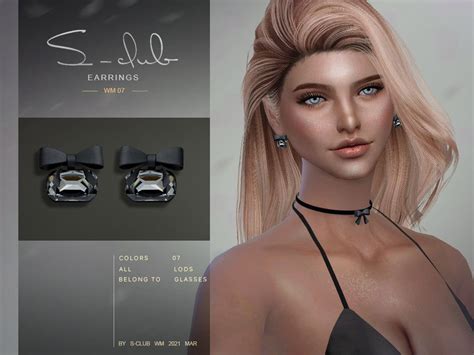 Sims 4 — S Club Ts4 Wm Earrings 202107 By S Club — Earrings 7 Swatches