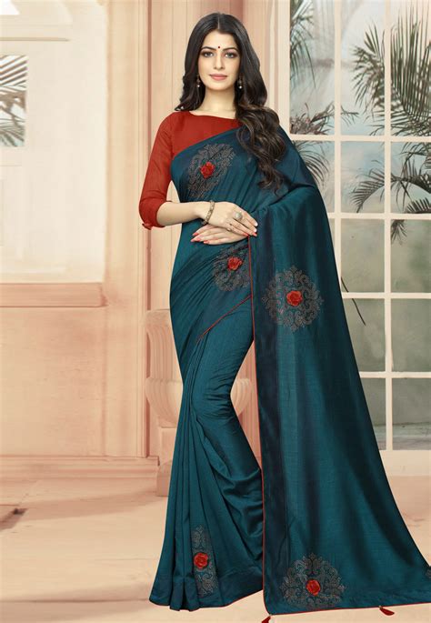 teal blue silk festival wear saree 195144 african design dresses saree models festival wear