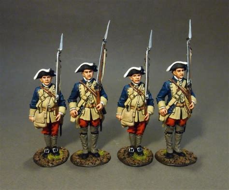 Four Line Infantry At Attention Set 1 The Connecticut Provincial