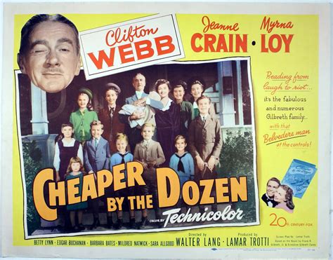 Cheaper By The Dozen 1950 Papai Filmes Filmes Antigos