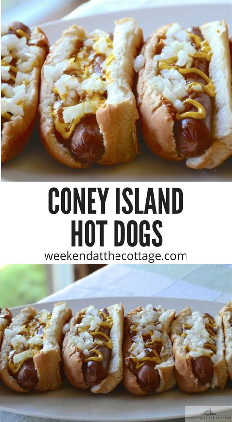 Coney Island Hot Dogs For Game Day All Beef Hot Dog Covered In A
