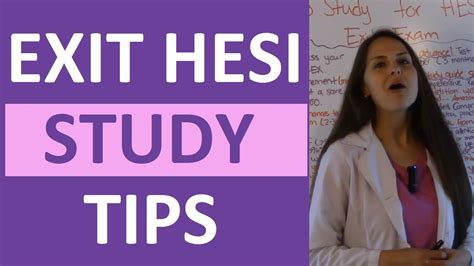 How To Pass Hesi Exit Exam Hesi Rn And Hesi Pn Exit Exam Review Youtube