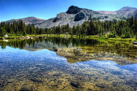 Free Download Mountain Forest River Lake Landscape Nature Yosemite