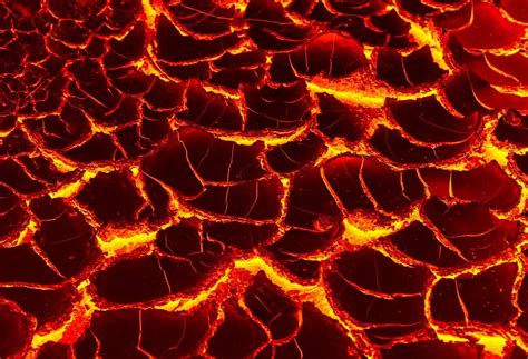 Molten Lava Photo Backdrop Hot Flow Of Volcanic Texture Uk