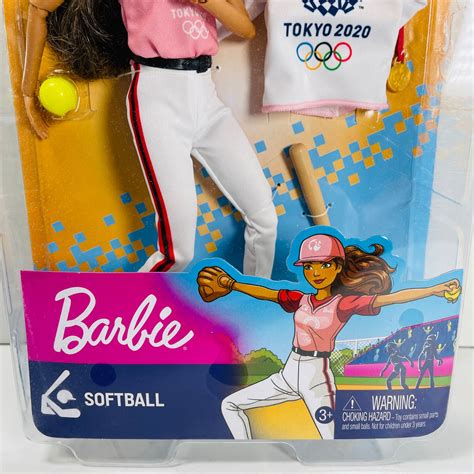 Mattel Barbie Tokyo 2020 Softball Player Doll Summer Olympics Toy New