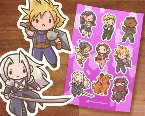 Final Fantasy 7 Stickers Ff7 Final Fantasy Cute Stickers Etsy