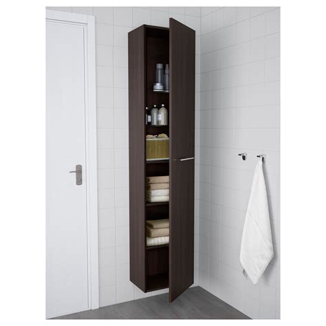 In doing so, i needed storage space and also a space to anchor my new quartz counter top to create a vanity. GODMORGON high cabinet, black-brown | IKEA Indonesia