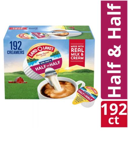 🔥 Land O Lakes Mini Moos Creamer Half And Half Cups 192 Ct Refrigerated