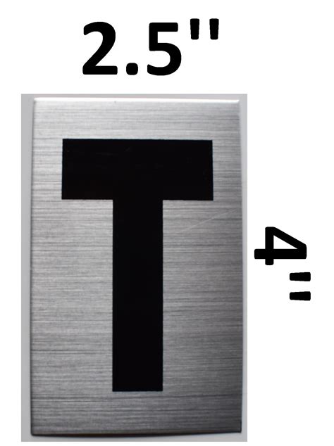 Dob Sign Letter T Sign T Letter Sign Aluminum Signs 4x25 Dob