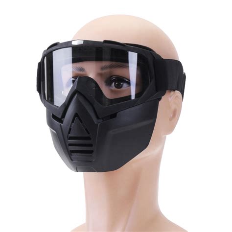 Automotive Outdoor Motorcycle Mx Full Face Mask Goggles Nose Helmet