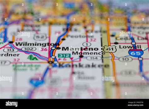 Map Of Manteno Hi Res Stock Photography And Images Alamy