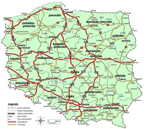 Samochodowa Mapa Polski Do Druku Polska Mapa Sexiz Pix