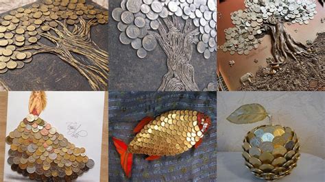 Recycled Penny Crafts Ideas Amaizing Penny Art And Crafts Coins Art Ideas Coin Art Gifts