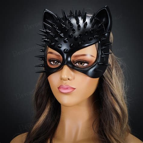 Red Cat Costume Masquerade Mask Cosplay Halloween Free Ship
