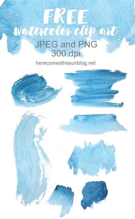 Watercolor clipart, watercolor clip art, watercolor, textures, blobs, shapes, printable, cricut svg, commercial use, png bundle, digital art 5 out of 5 stars (2,047) sale price $2.16 $ 2.16 Free Watercolor Clip Art - Blue Hues | Here Comes The Sun