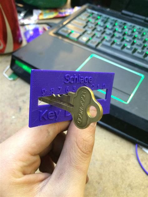 Key Decoder For Duplicating House Keys By Haycurt Thingiverse 3d