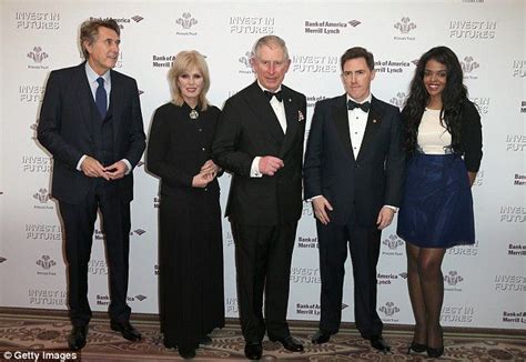 Prince Charles Blushes As He Greets Beautiful Joanna Lumley Joanna
