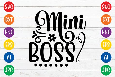 Mini Boss Svg Design Graphic By Craftart589 · Creative Fabrica