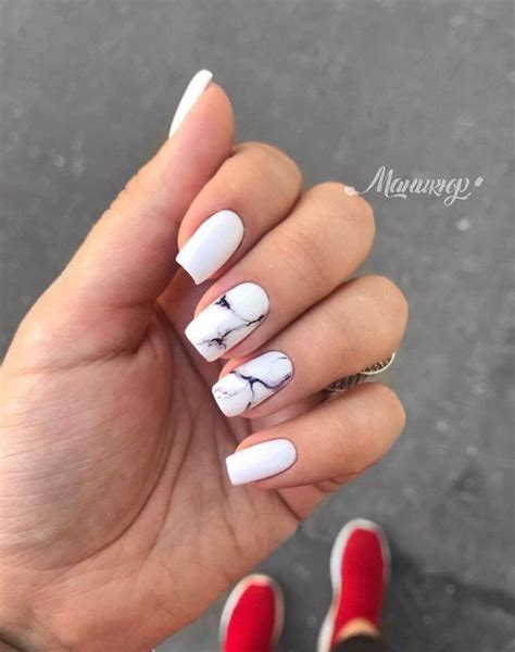 Decoración de uñas pasó a paso. 32 diseños extraordinarios de uñas acrílicas blancas para completar tu look ... - Irina Blog en ...