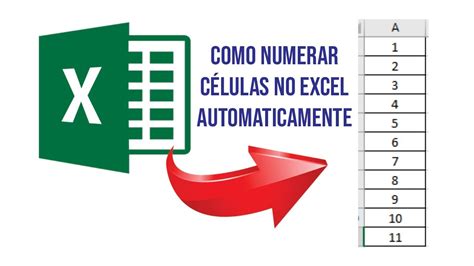 Tutorial Como Numerar C Lulas No Excel Automaticamente Youtube