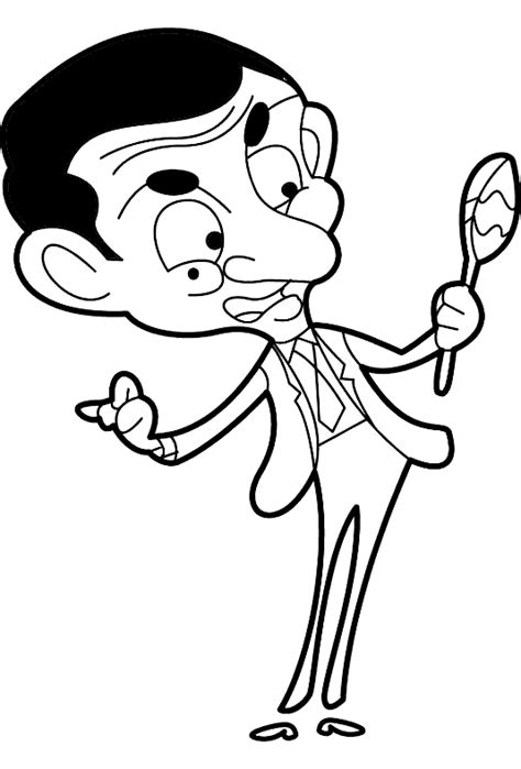 Mr Bean Cartoon Colouring Images And Photos Finder