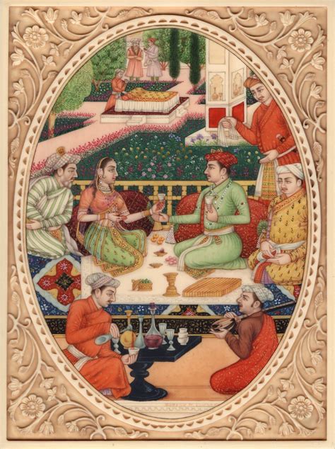 Indian Miniature Mughal Painting Handmade Dara Shikoh Mogul Dynasty