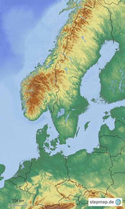 Stepmap Deutschlandskandinavien Landkarte Für Deutschland