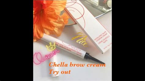 Chella Brow Cream Try Out And Tutorial Youtube