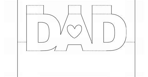 Ein blatt in der mitte falten. dad_popup_card_1dogwoof.pdf | Father's day card template, Dad birthday card, Dad cards
