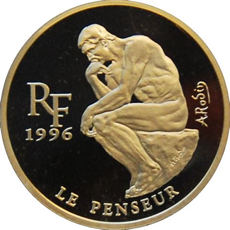 10 Francs 1½ Euros Le Penseur Dauguste Rodin France Numista