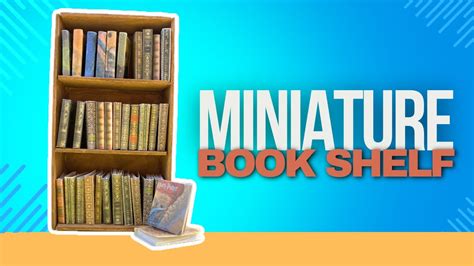 Miniature Books Shelf Diy Youtube