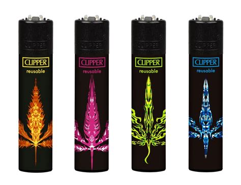4 X Rare Elemental Weed Leaves Clippers Lighters Gas Unique Etsy