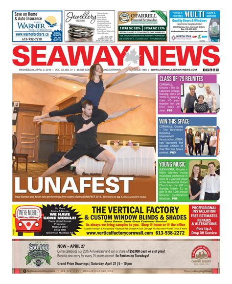 Cornwall Seaway News April 3 2019 Edition By Cornwall Seaway News Issuu