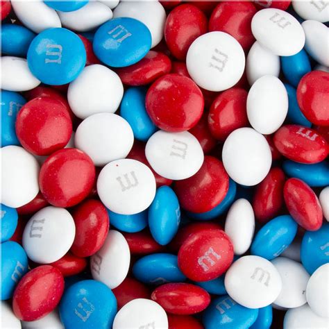Red White And Blue Chocolate Mandms Half Nuts