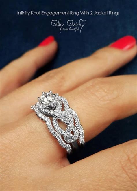 infinity engagement rings infinity knot engagement ring
