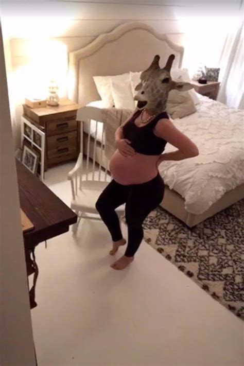 This Pregnant Woman Spoofing April The Giraffe To Induce Labor Has
