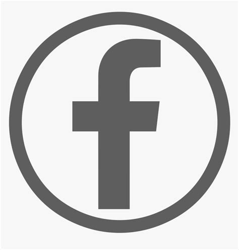 Transparent Gray Circle Png Facebook Logo Vector Png Download Kindpng