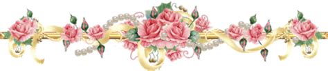 Divider Line Flowers Roses Pink Bouquet Free Images At