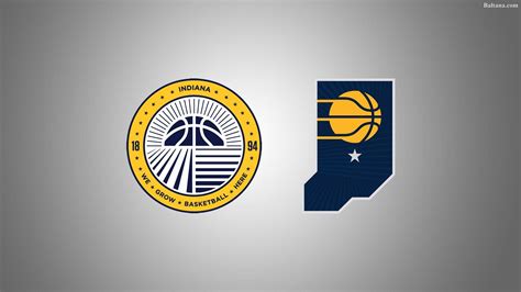Download Indiana Pacers State Of Indiana Logo Wallpaper