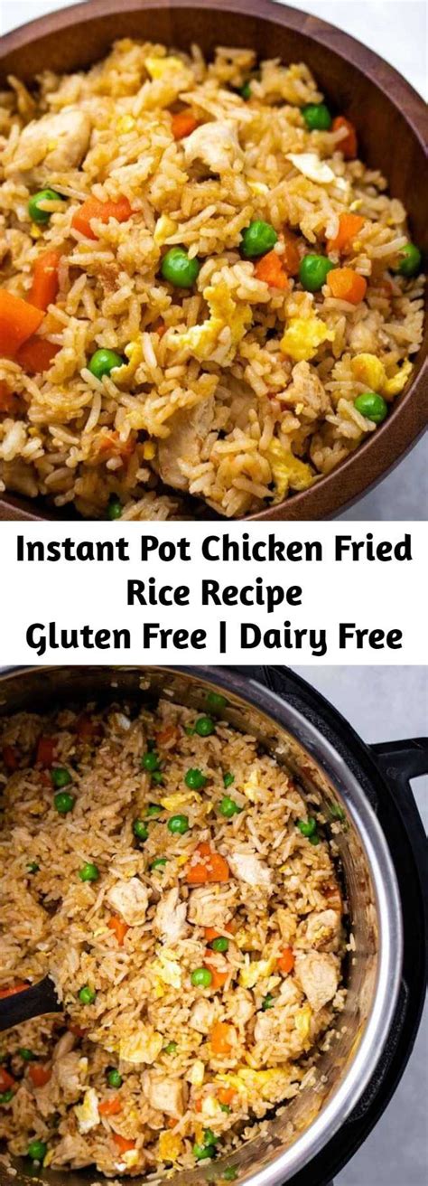 After the rice is cooked you'll scrape all the meat off of the bone and stir it in with the rice. Instant Pot Chicken Fried Rice Recipe - Mom Secret Ingrediets