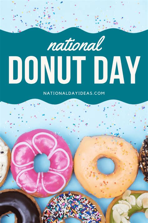 National Doughnut Day National Day Ideas