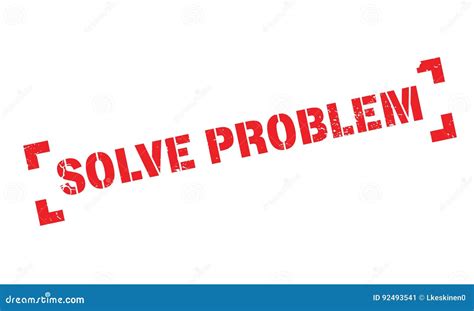 Solve Problem Rubber Stamp Stock Vector Illustration Of Disentangle