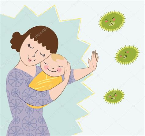 Mother Protecting Baby — Stock Vector © Ginardesigns 58920999