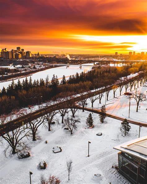 Winter Twilight Edmonton Alberta By Zeek Zkiel On Instagram
