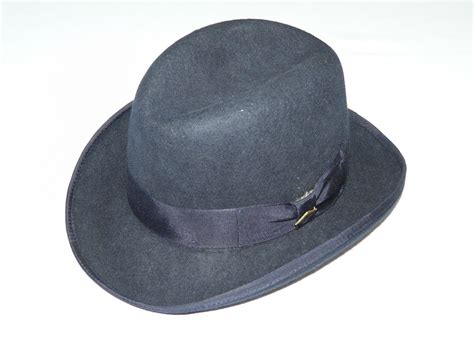 Mens Stacy Adams Godfather Hat Wool Felt 25 Inch Brim Homburg Saw545