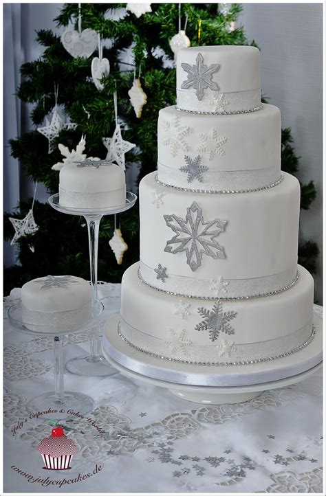 snowflake wedding cake julia baerwald flickr