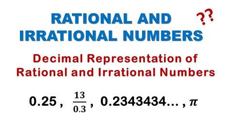 Rational And Irrational Numbers Difference Between Rational And