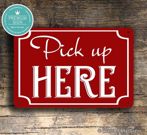 Pick Up Here Sign Food Signs Food Signs Cafe Signs Etsy