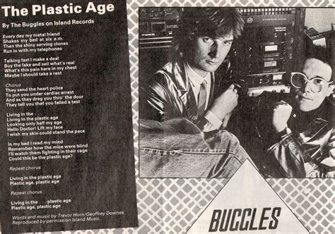 Top Of The Pop Culture 80s The Buggles Living The Plastic Age 1980